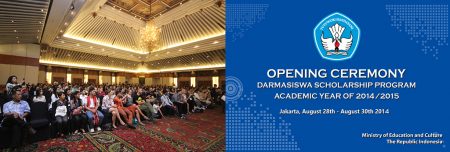 Opening Ceremony Darmasiswa Student of 2014/2015